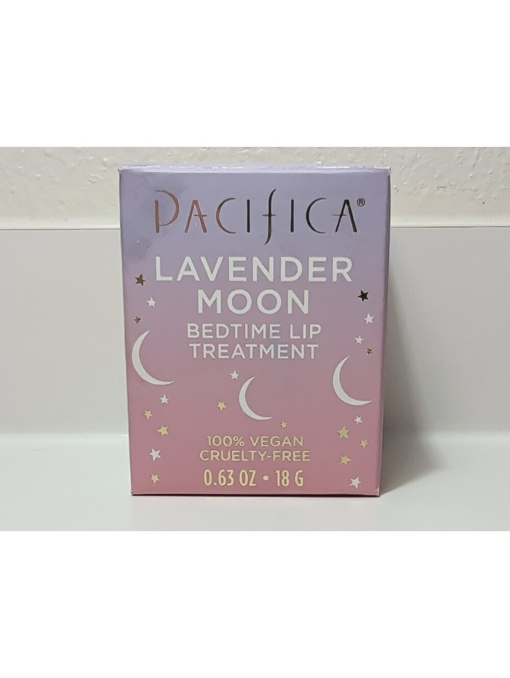 Pacifica Lavender Moon Bedtime Lip Treatment Sooth, Smooth, Hydrate NIB